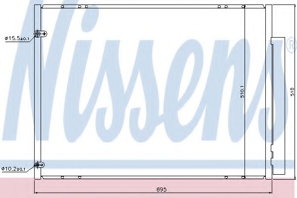 Конденсатор, кондиционер NISSENS 940298