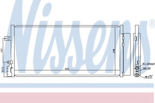 Конденсатор, кондиционер NISSENS 940581