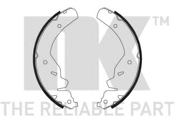 Комплект тормозных колодок NK 2735595