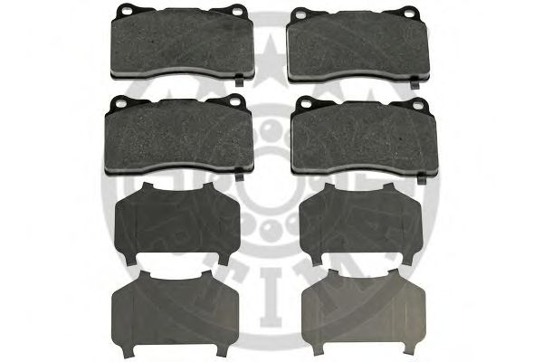 Комплект тормозных колодок, дисковый тормоз OPTIMAL 12457