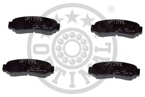 Комплект тормозных колодок, дисковый тормоз OPTIMAL 9210
