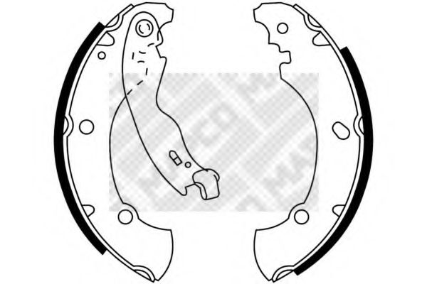 Комплект тормозных колодок MAPCO 8138
