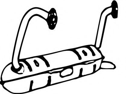 Средний глушитель выхлопных газов FONOS 610562