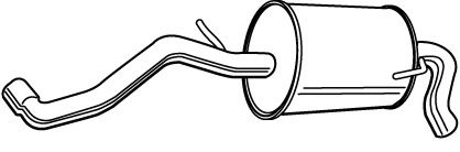 Глушитель выхлопных газов конечный FONOS 23172