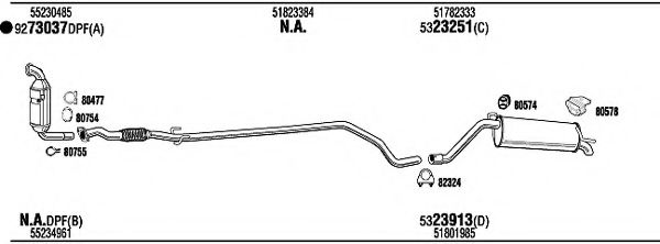 Система выпуска ОГ FONOS FIH32252B