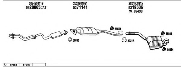 Система выпуска ОГ FONOS MB22021