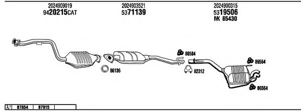 Система выпуска ОГ FONOS MB23022
