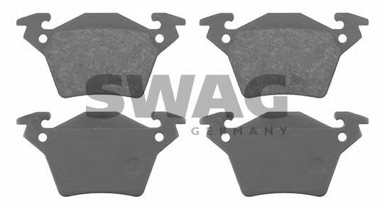 Комплект тормозных колодок, дисковый тормоз SWAG 10 91 6255