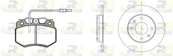 Комплект тормозов, дисковый тормозной механизм ROADHOUSE 8170.00