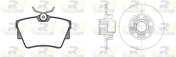 Комплект тормозов, дисковый тормозной механизм ROADHOUSE 859120
