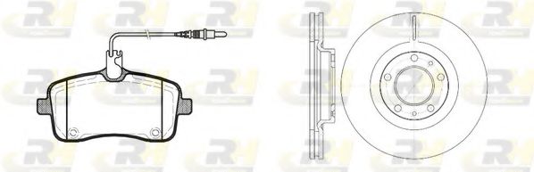 Комплект тормозов, дисковый тормозной механизм ROADHOUSE 81102.00