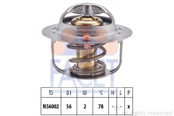 Термостат, охлаждающая жидкость FACET 7.8397S