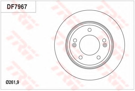 Тормозной диск TRW DF7967