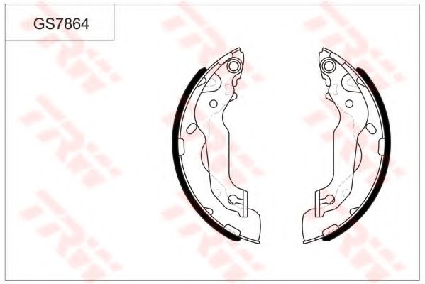 Комплект тормозных колодок TRW GS7864