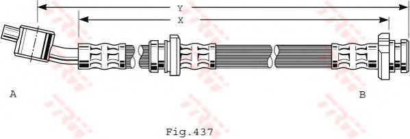 Тормозной шланг TRW PHD481