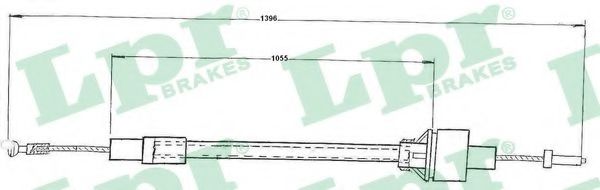 Трос, управление сцеплением LPR C0098C