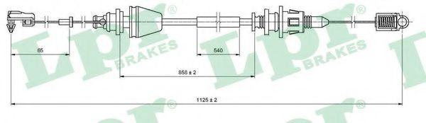 Тросик газа LPR C0146A