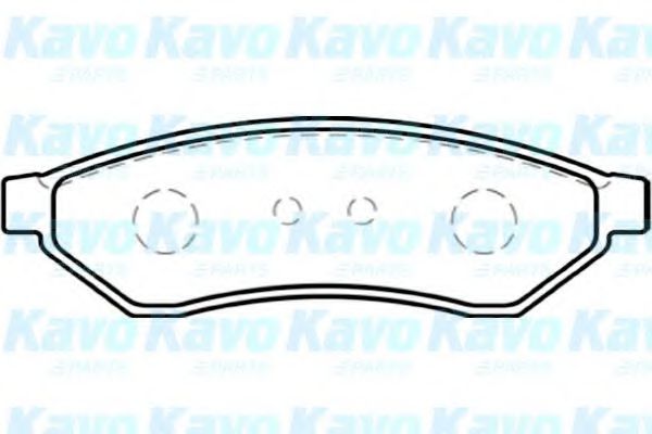 Комплект тормозных колодок, дисковый тормоз KAVO PARTS BP-1007