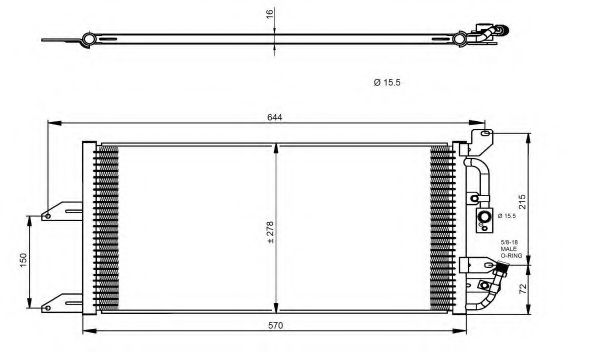 Конденсатор, кондиционер NRF 35335
