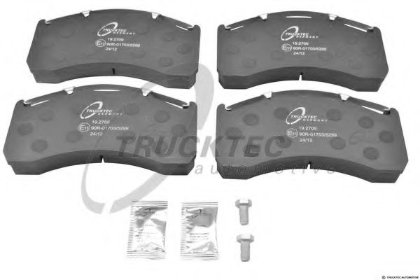 Комплект тормозных колодок, дисковый тормоз TRUCKTEC AUTOMOTIVE 03.35.038