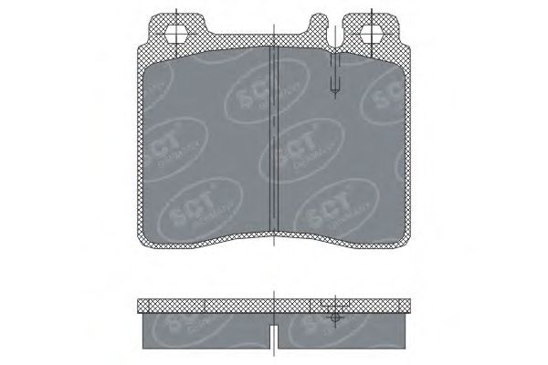 Комплект тормозных колодок, дисковый тормоз SCT Germany SP 256 PR