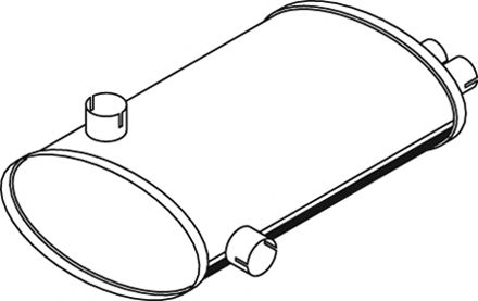 Средний / конечный глушитель ОГ DINEX 69308