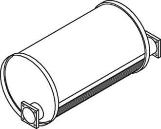 Средний / конечный глушитель ОГ DINEX 44302