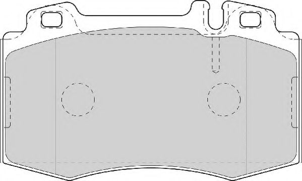 Комплект тормозных колодок, дисковый тормоз NECTO FD7079A
