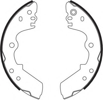 Комплект тормозных колодок NECTO N1511