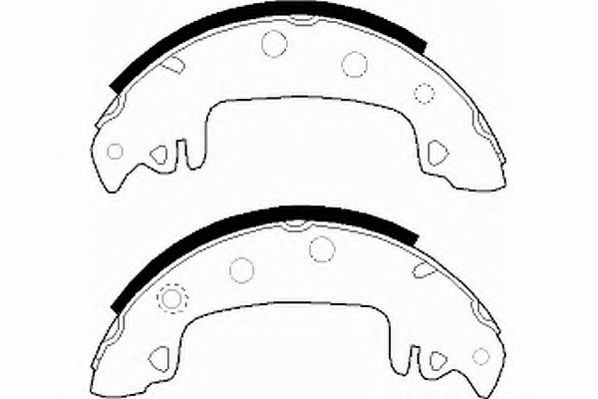 Комплект тормозных колодок NECTO N1167
