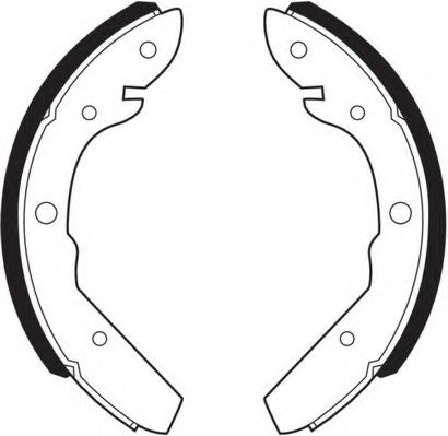 Комплект тормозных колодок NECTO N1396