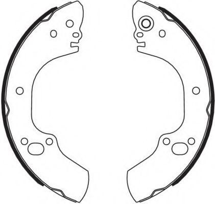 Комплект тормозных колодок NECTO N1652