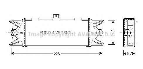 Интеркулер AVA QUALITY COOLING IV4045