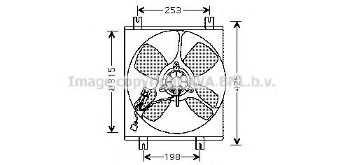 Вентилятор, охлаждение двигателя AVA QUALITY COOLING MT7505