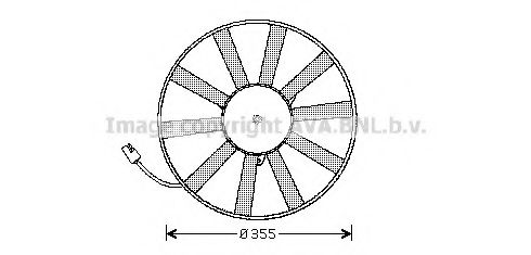 Вентилятор, охлаждение двигателя AVA QUALITY COOLING RT7534