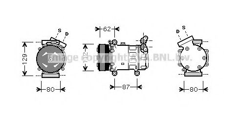 Компрессор, кондиционер AVA QUALITY COOLING RTK331