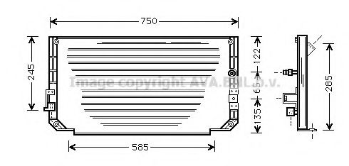 Конденсатор, кондиционер AVA QUALITY COOLING TO5271