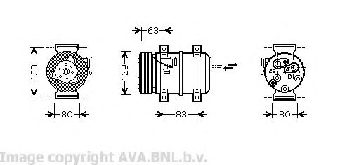 Компрессор, кондиционер AVA QUALITY COOLING VOK120