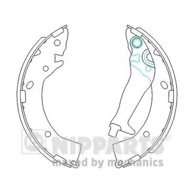 Комплект тормозных колодок NIPPARTS J3500524