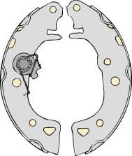 Комплект тормозов, барабанный тормозной механизм MGA PM640921