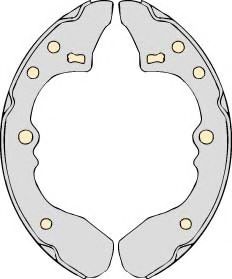 Комплект тормозных колодок MGA M649