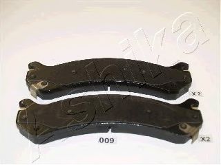 Комплект тормозных колодок, дисковый тормоз ASHIKA 50-00-009