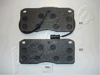 Комплект тормозных колодок, дисковый тормоз ASHIKA 50-01-180