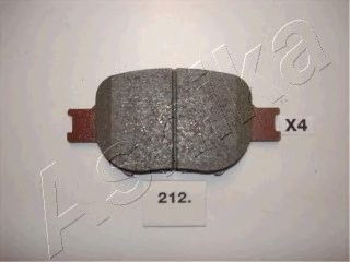 Комплект тормозных колодок, дисковый тормоз ASHIKA 50-02-212