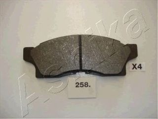 Комплект тормозных колодок, дисковый тормоз ASHIKA 50-02-258