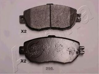 Комплект тормозных колодок, дисковый тормоз ASHIKA 50-02-295