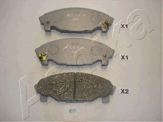 Комплект тормозных колодок, дисковый тормоз ASHIKA 50-06-699
