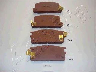 Комплект тормозных колодок, дисковый тормоз ASHIKA 50-09-900