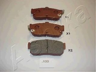 Комплект тормозных колодок, дисковый тормоз ASHIKA 51-01-133