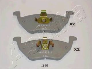 Комплект тормозных колодок, дисковый тормоз ASHIKA 5103310